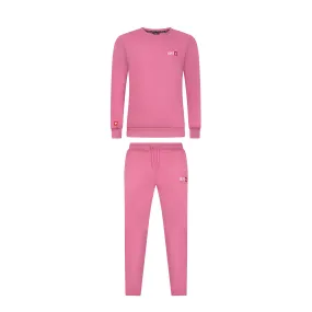 CLASSIC CREWNECK TRACKSUIT - RUST PINK