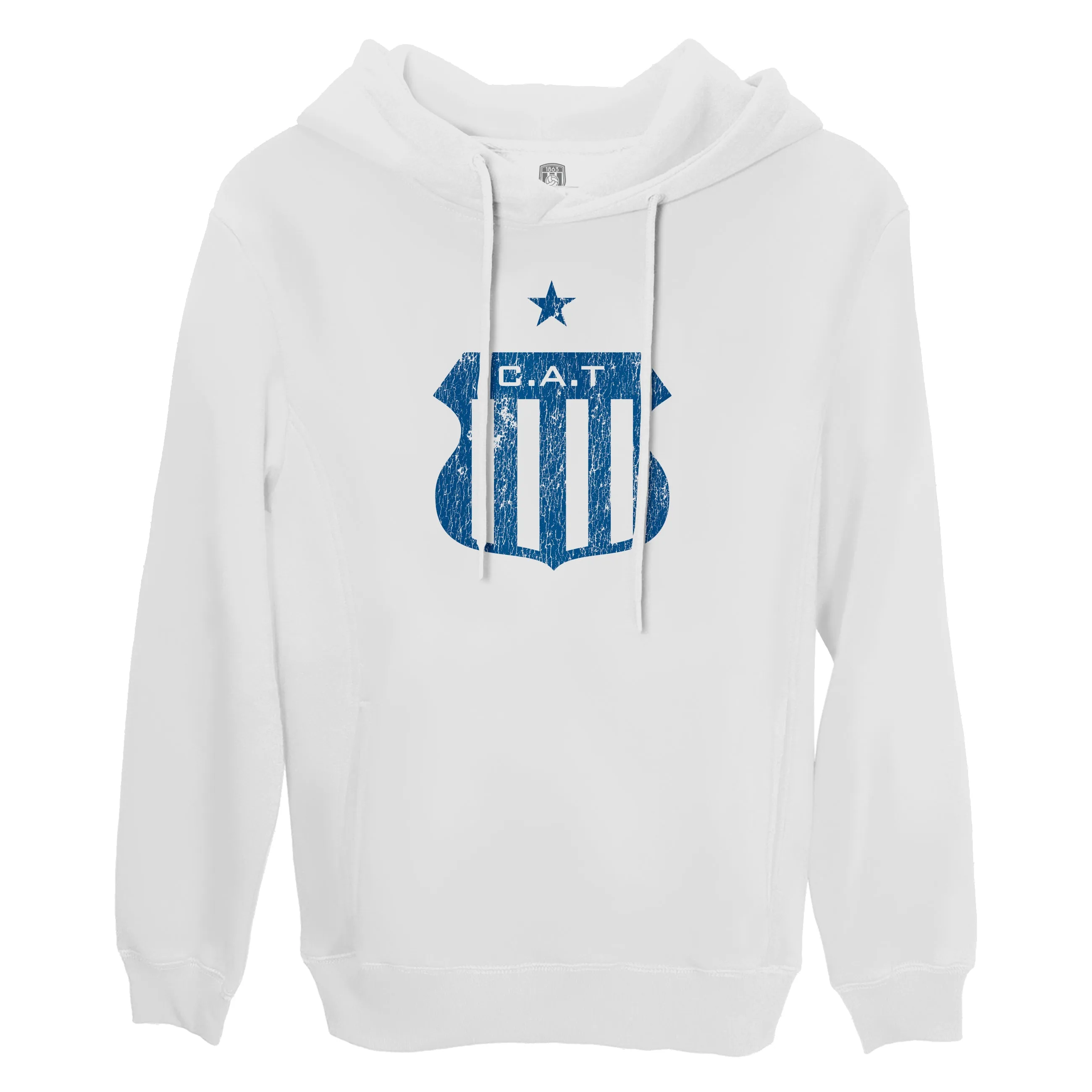 Club Atletico Talleres Color Badge Fleece Pullover Hoodie - White