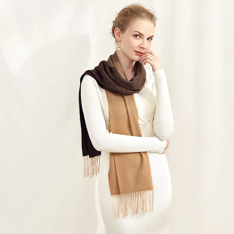 Contra Color Ombre Long Cashmere Scarf