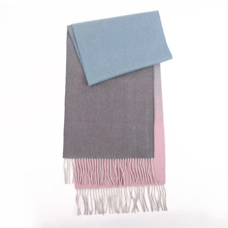 Contra Color Ombre Long Cashmere Scarf