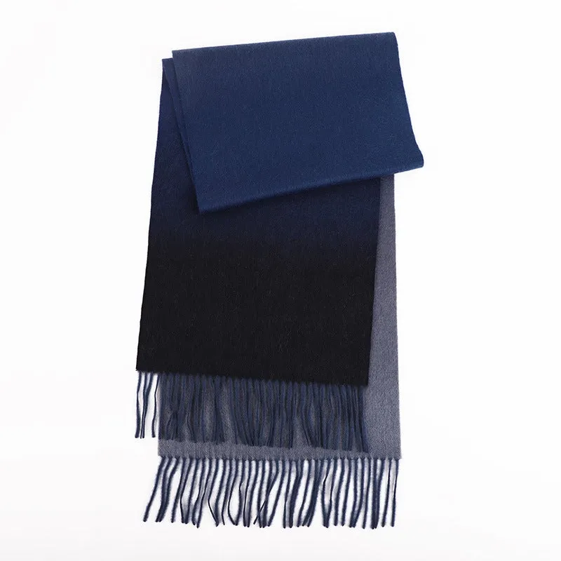 Contra Color Ombre Long Cashmere Scarf