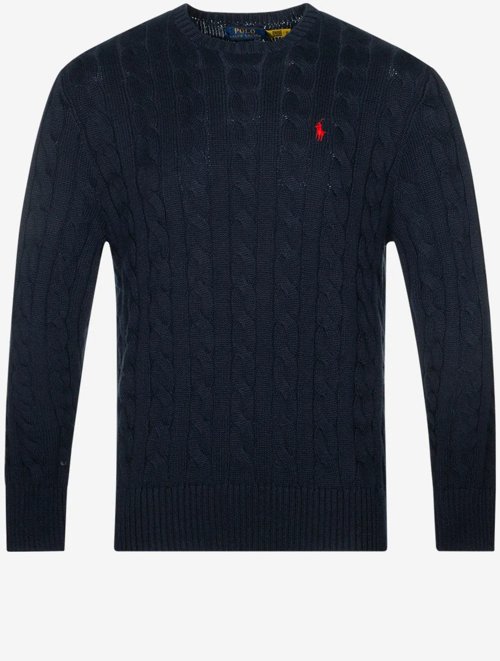 Cotton Cable Sweater Cruise Navy