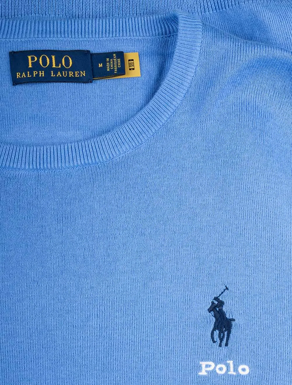 Cotton Crewneck Jumper Harbor Island Blue