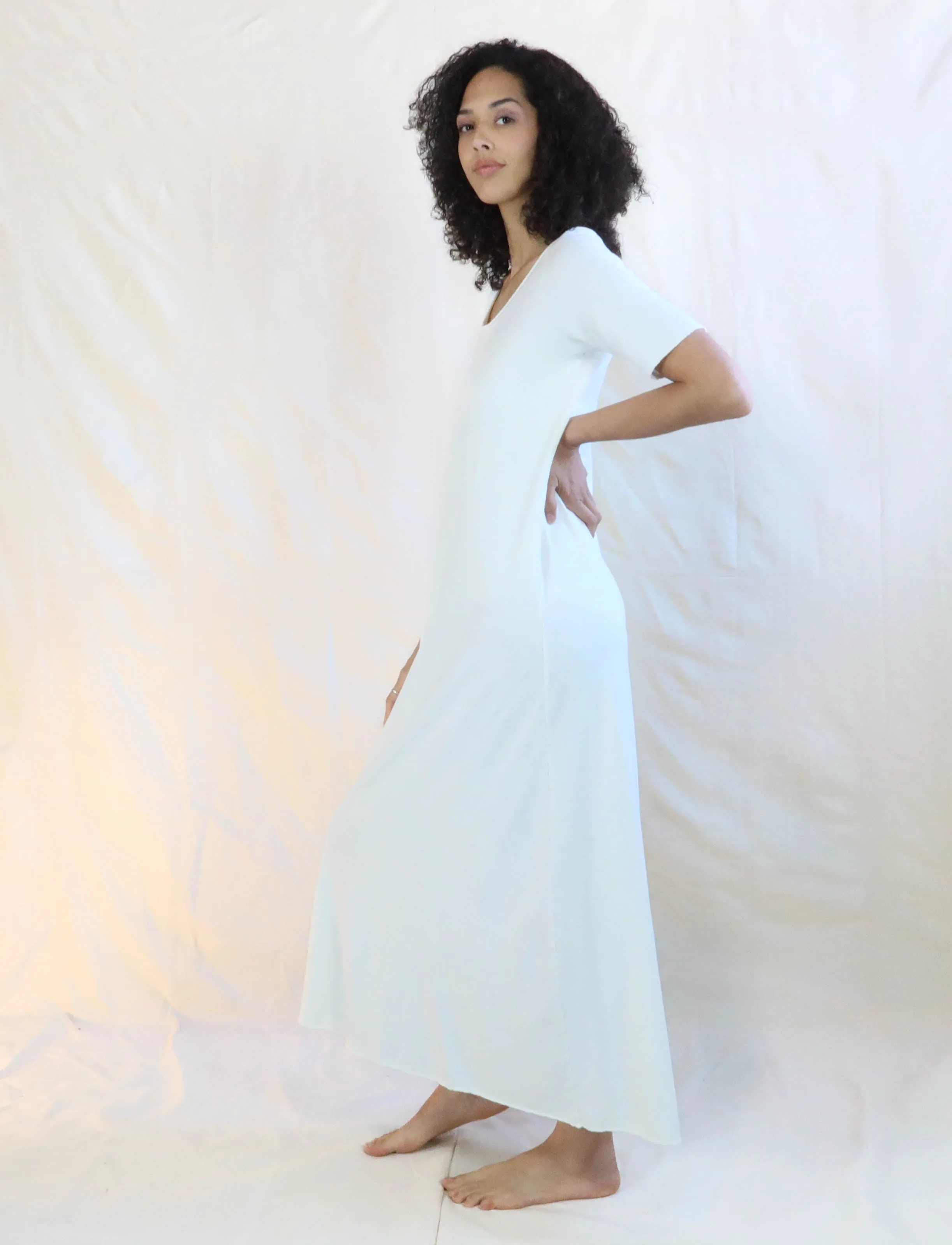 Crescent RAGLAN Sleeve Ojai Long Dress