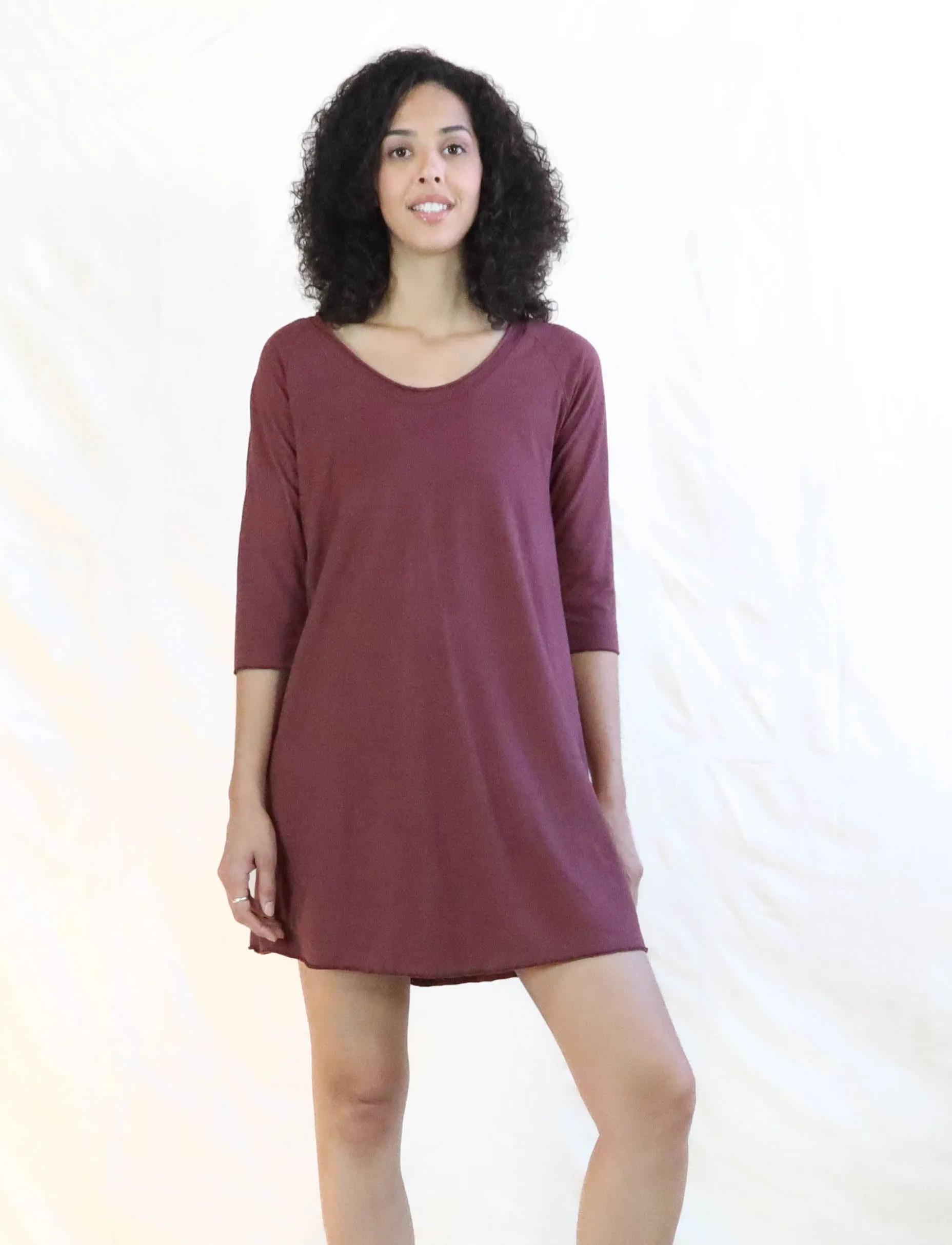 Crescent RAGLAN Sleeve Ojai Short Dress