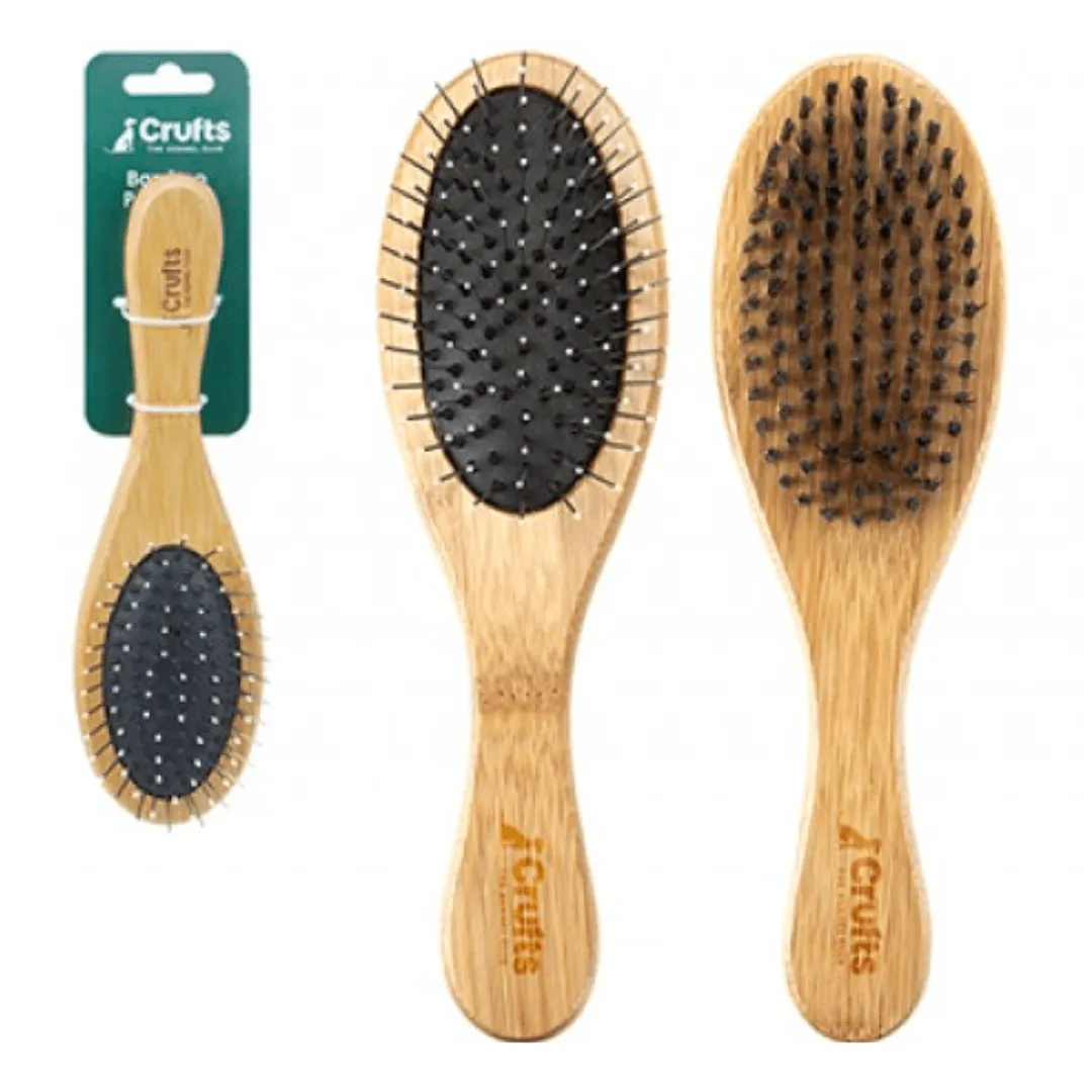 Crufts Bamboo Double Sided Pet Brush