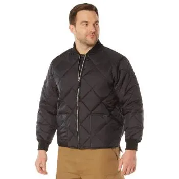 Diamond Quilted Flight Jacket