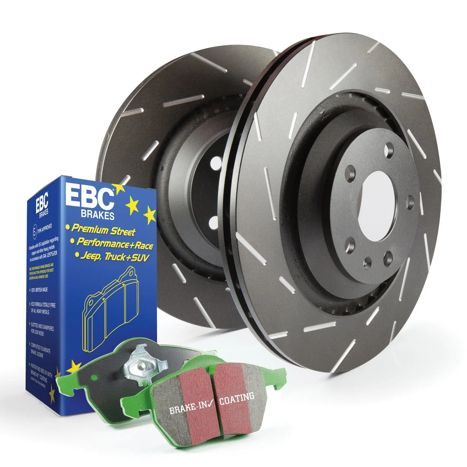 EBC Brakes S2KR2445 S2 Kits Greenstuff 6000 and USR Rotors