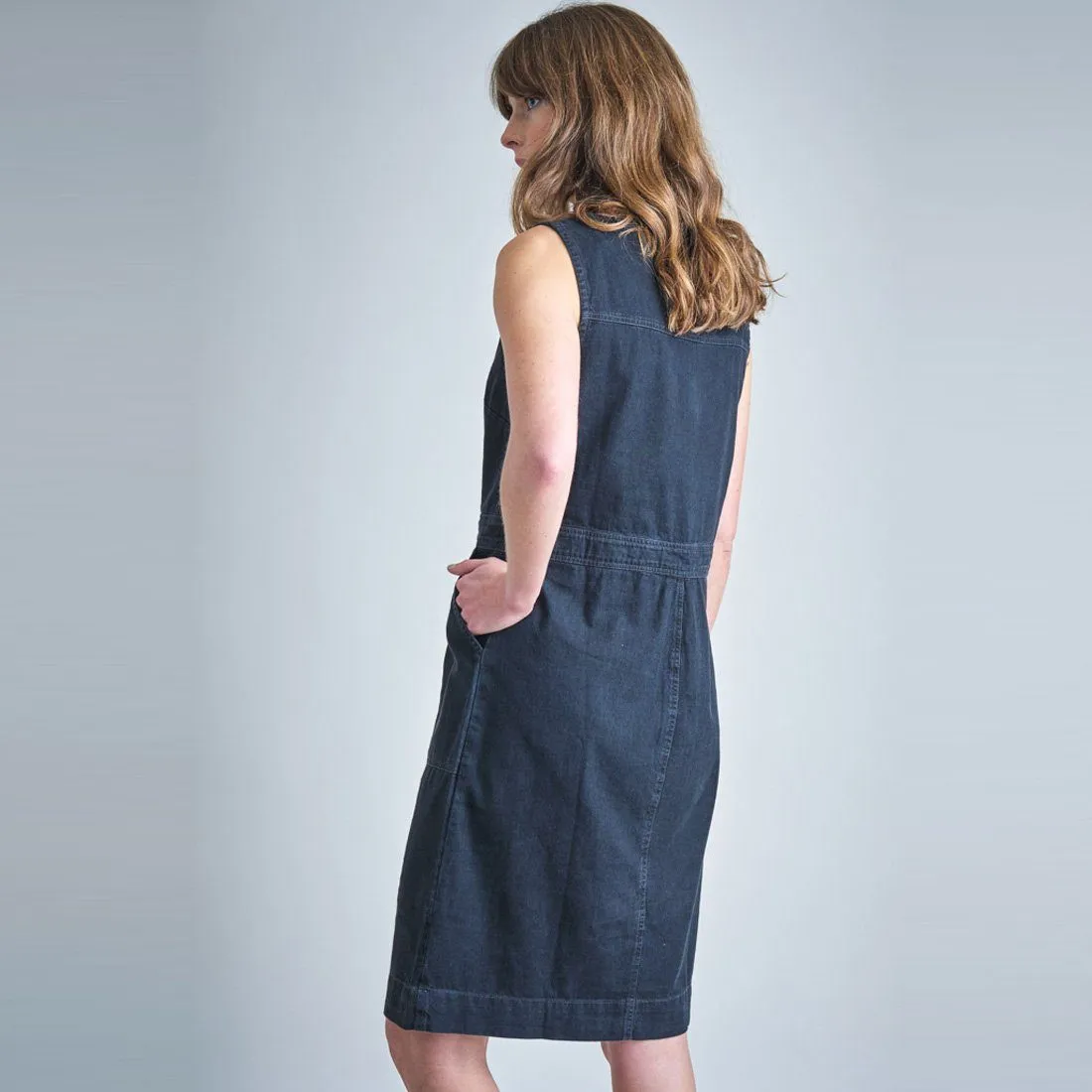 Elodie Denim Pinafore Dress