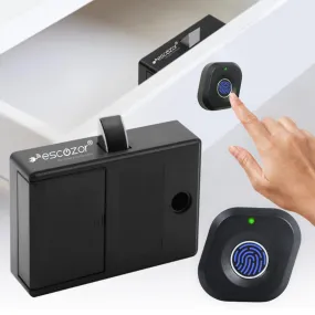 Escozor® DFL01 Fingerprint Drawer Lock, Smart Biometric Cabinet Lock, Safety Electric Fingerprint Lock, Drawer Wardrobe Lock, Furniture Privacy Lock (Upto 10 Fingerprints can be stored)