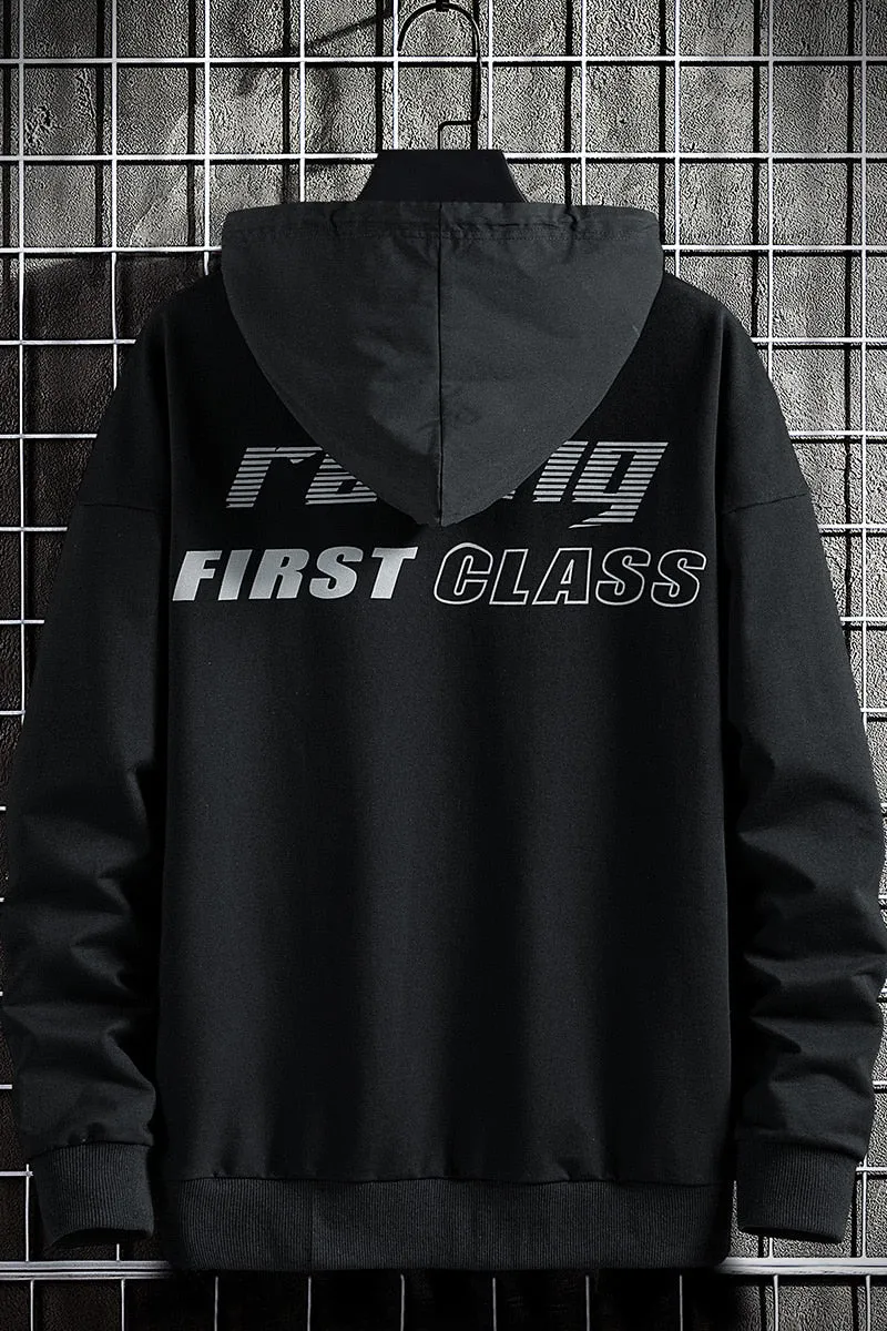 First Class Double Pocket Pullover Hoodie