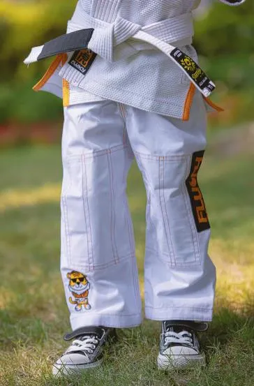 FLUORY BJJF33 JIU JITSU GI JUNIOR SIZE XXXS-XL WHITE