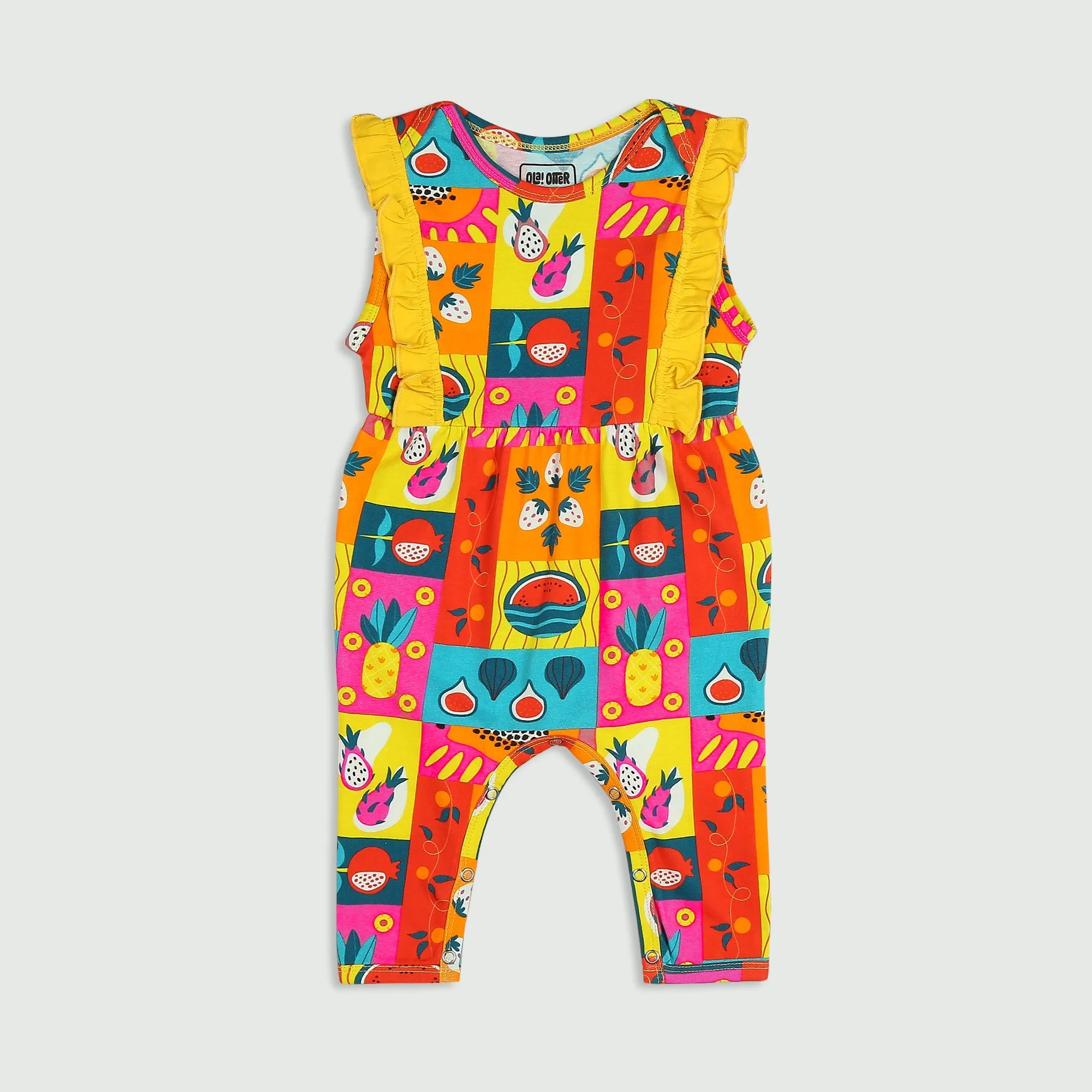 Frill Romper - Mixed Fruit