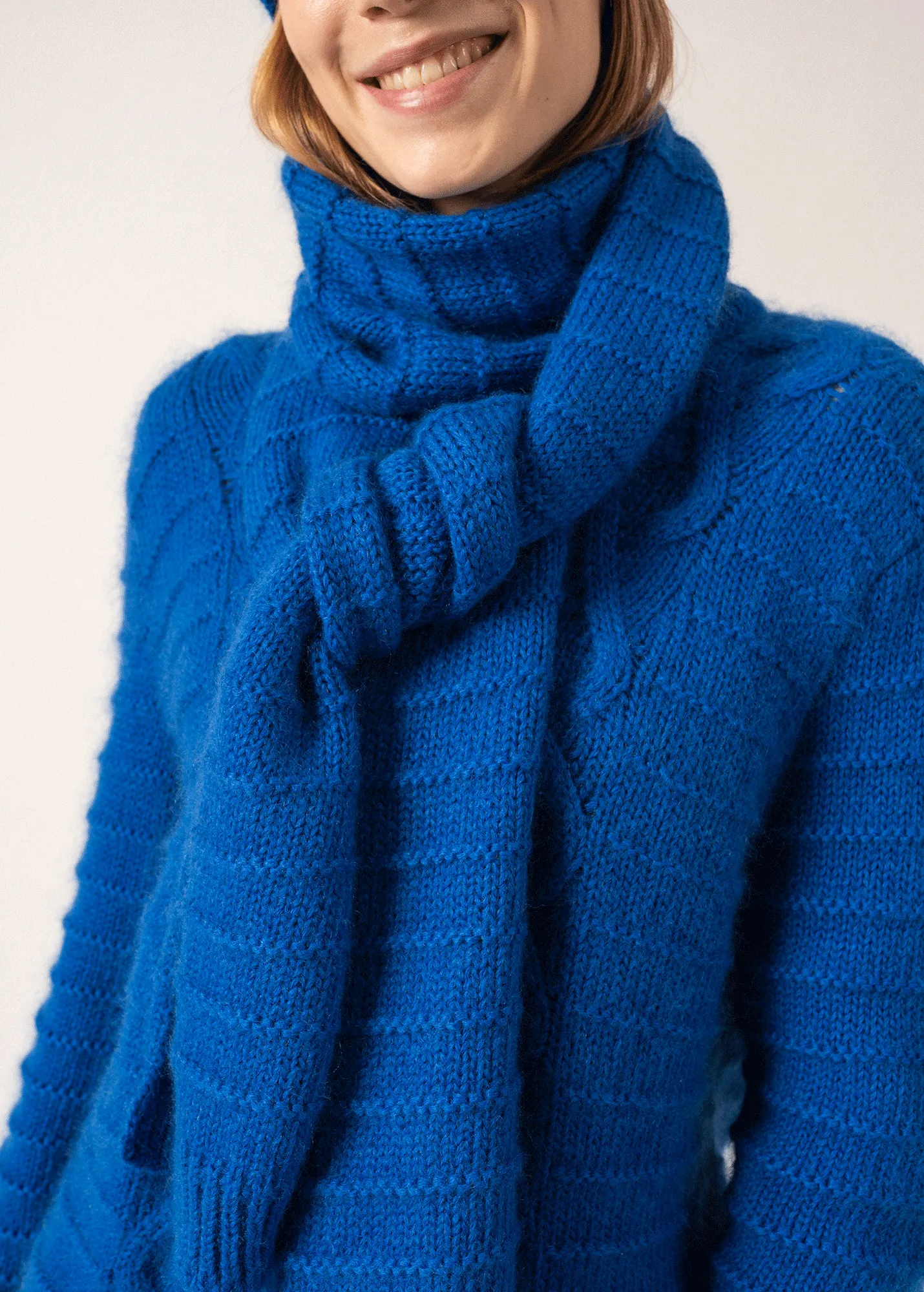 Grisons Mohair Scarf - in structured jersey (GITANE)