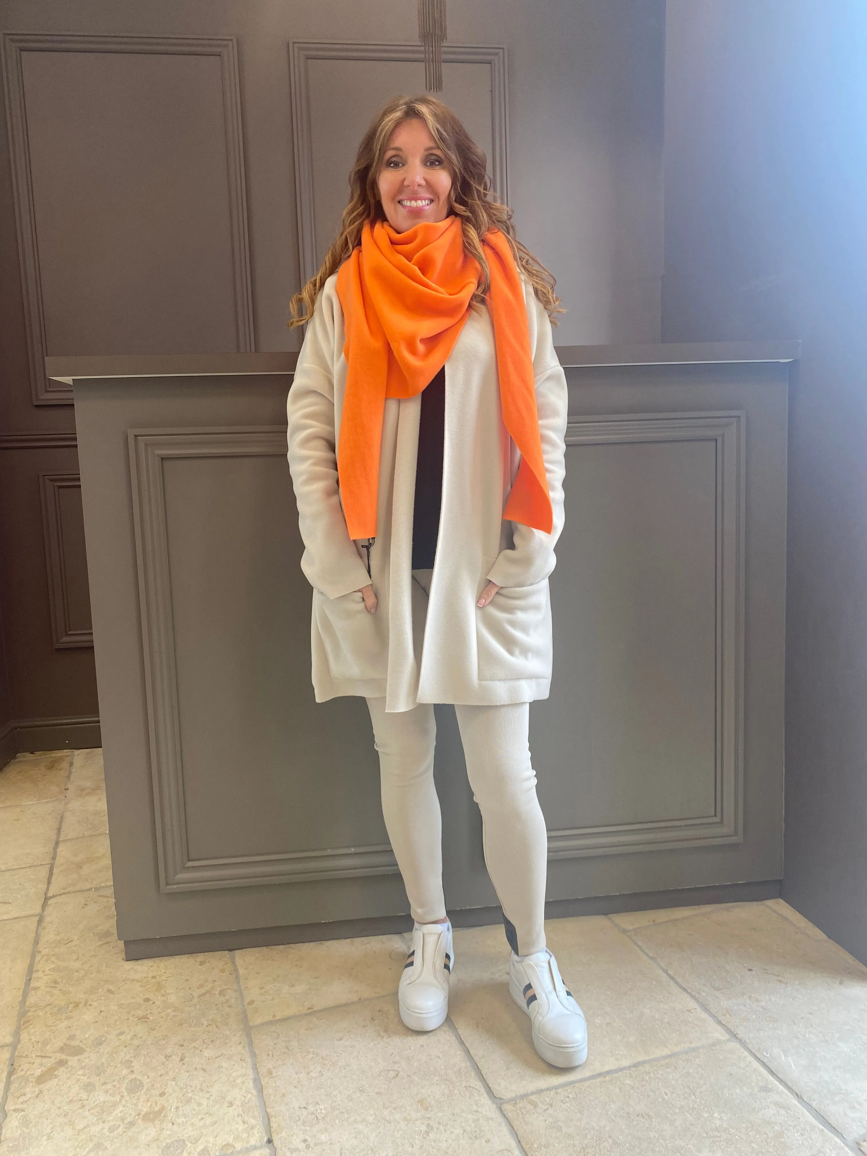 Henriette Steffensen TRIANGLE SCARF | 4051 Orange