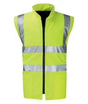 Hi Vis Yellow Reversible Body Warmer - CORINTHIAN