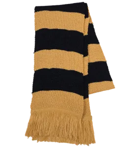 Hufflepuff Wide Stripe Scarf from Lochaven