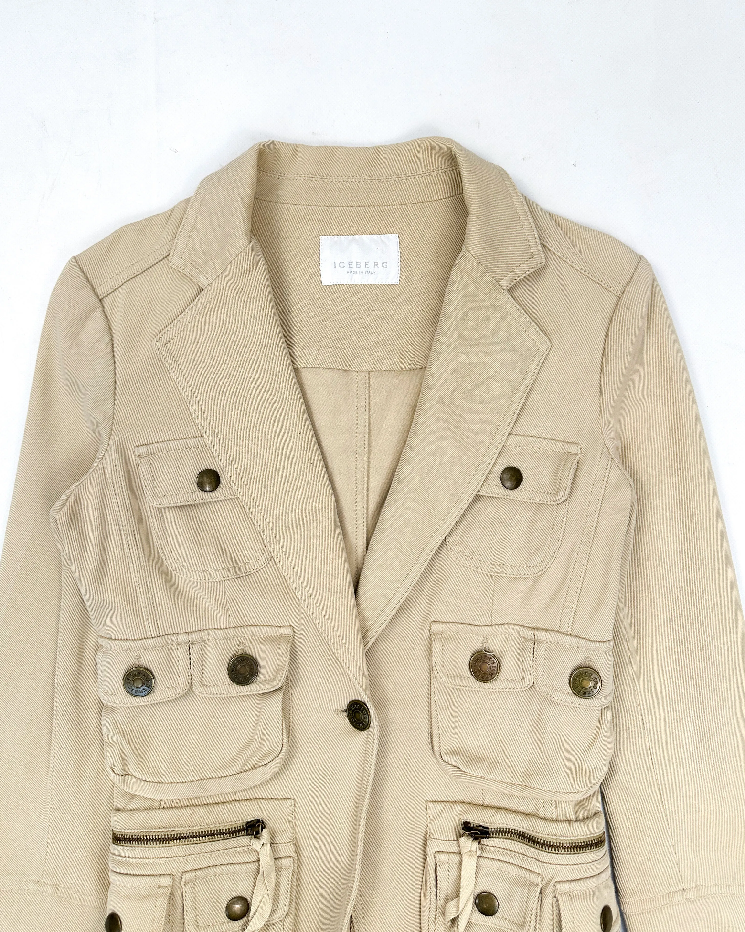 Iceberg 12-Pockets Camel Blazer 2000's