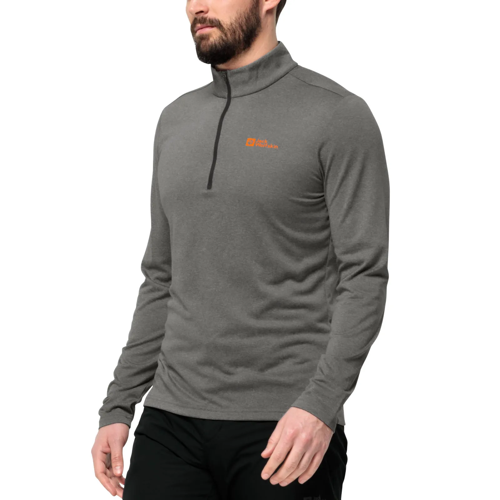 Jack Wolfskin Mens Sky Thermal Half Zip Baselayer Fleece