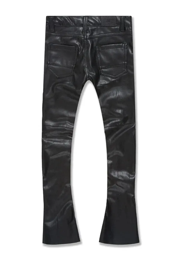 JORDAN CRAIG KIDS STACKED THRILLER CARGO LEATHER PANTS MULTI COLORS