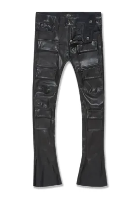 JORDAN CRAIG KIDS STACKED THRILLER CARGO LEATHER PANTS MULTI COLORS