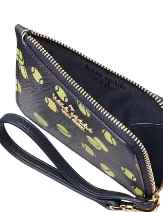 Kate Spade New York Tennis Printed Small Card Holder Wristlet