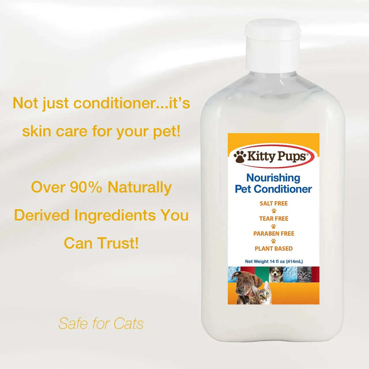 KittyPups Nourishing Pet Conditioner, 14 oz