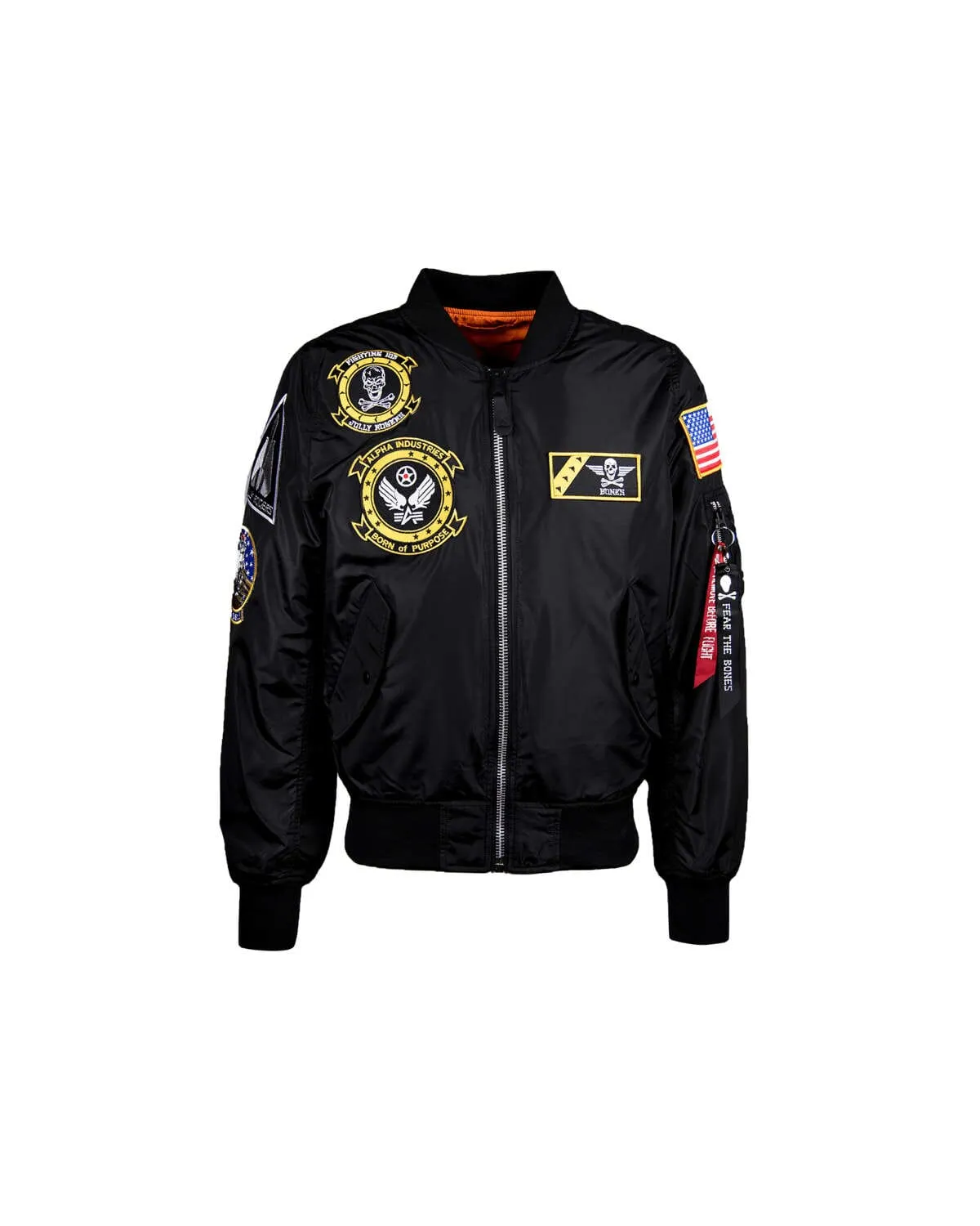 L-2B FEAR THE BONES BOMBER JACKET