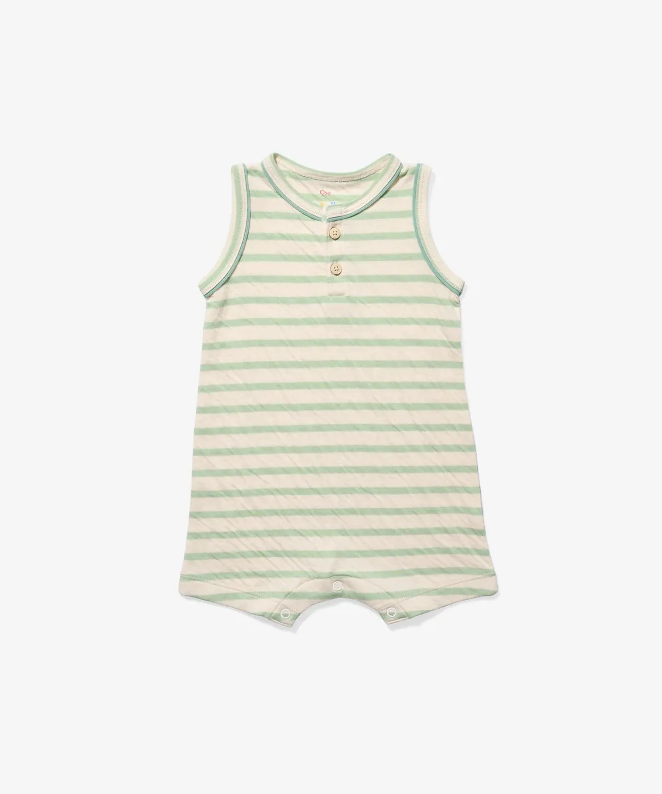 Lachlan Romper - Kiwi Stripe