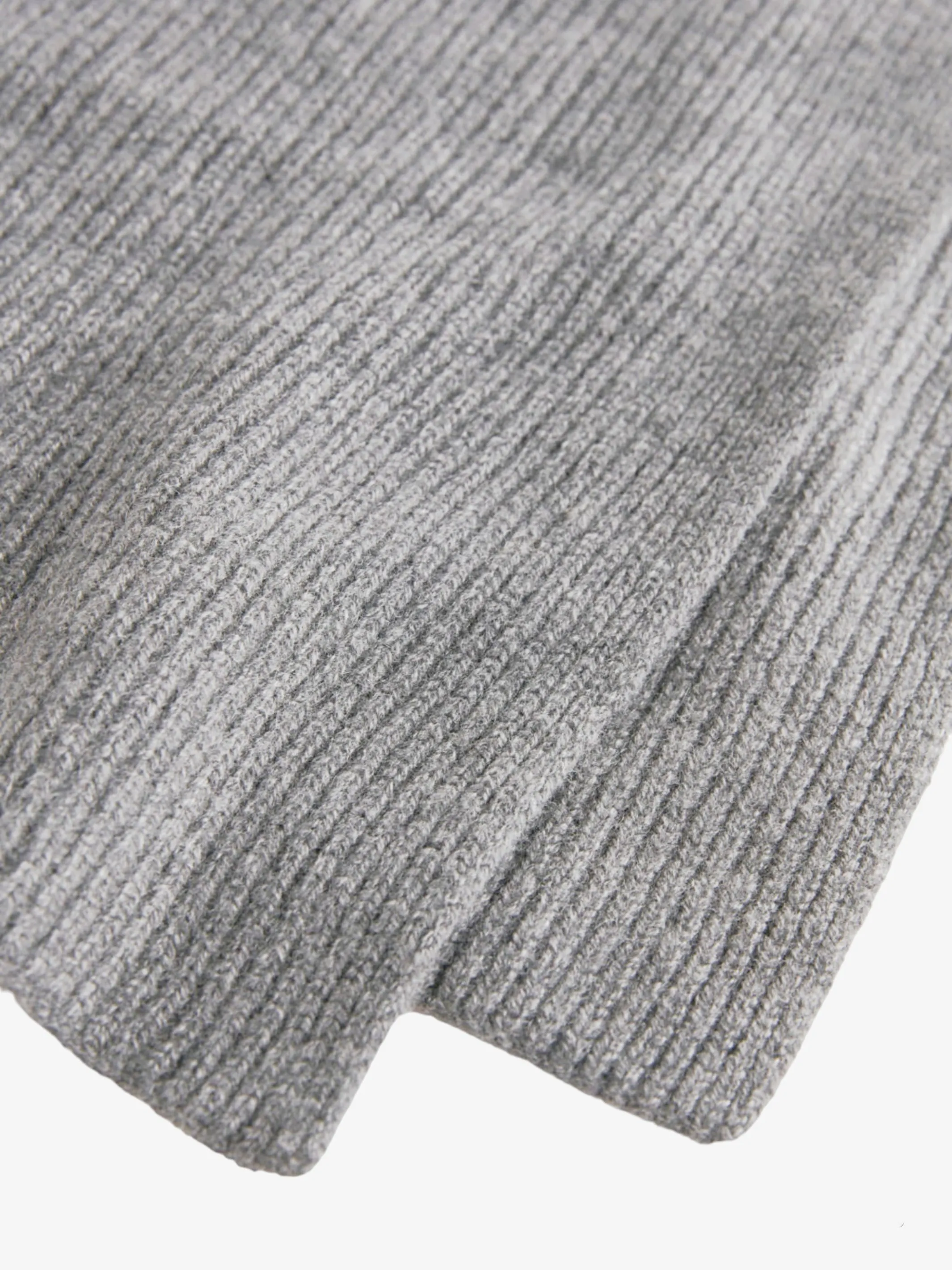 Long Cashmere Scarf Grey