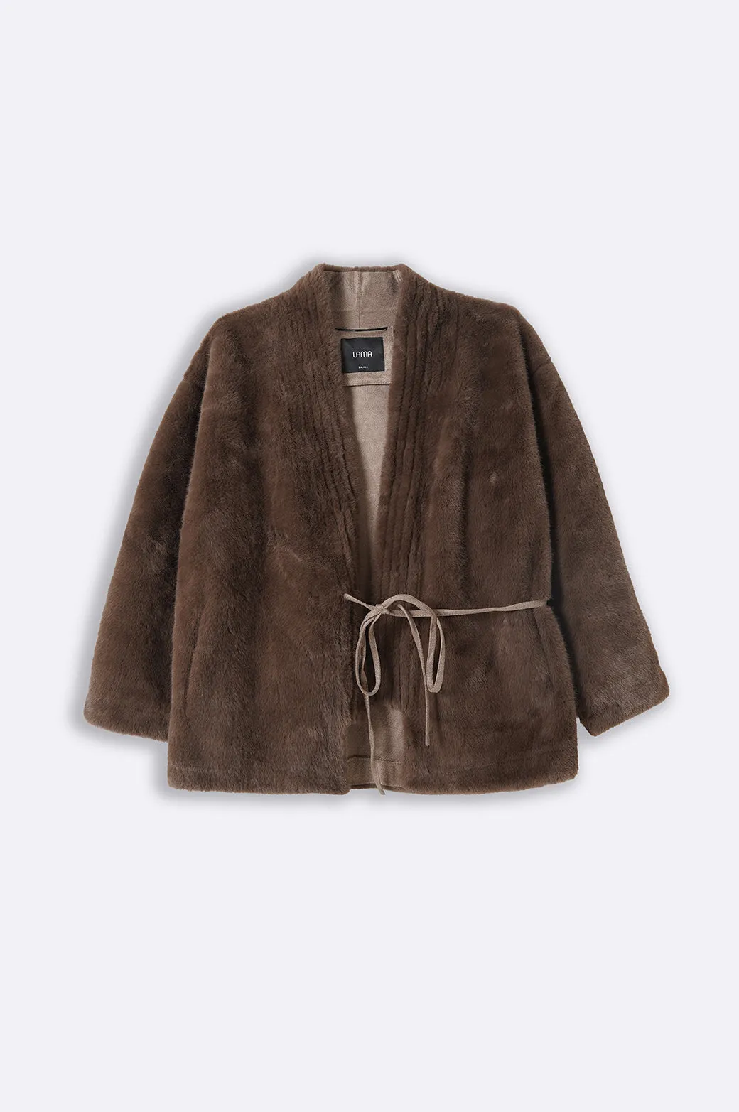 LUXE FUR WRAP COAT