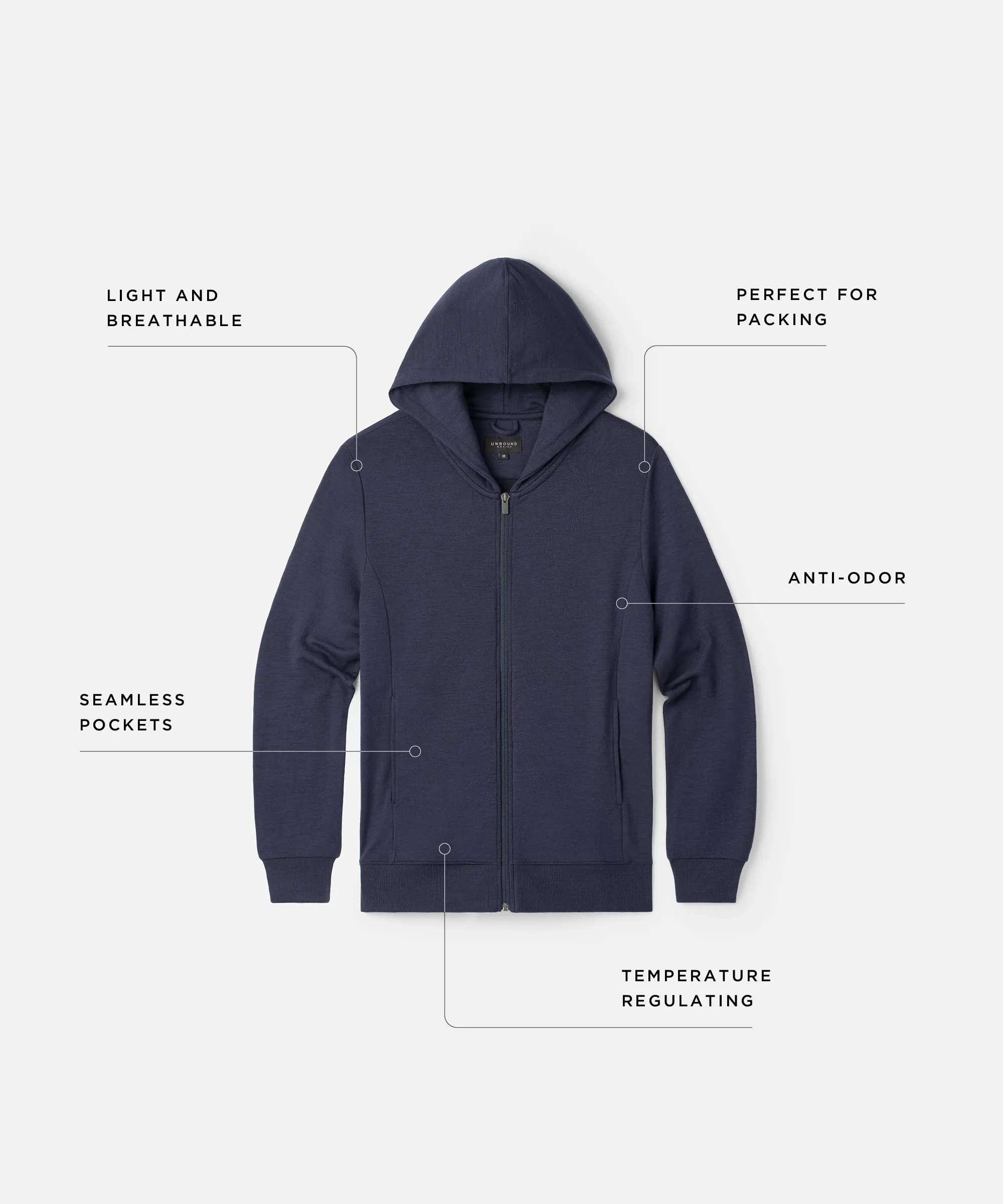 Men's Compact Travel Hoodie