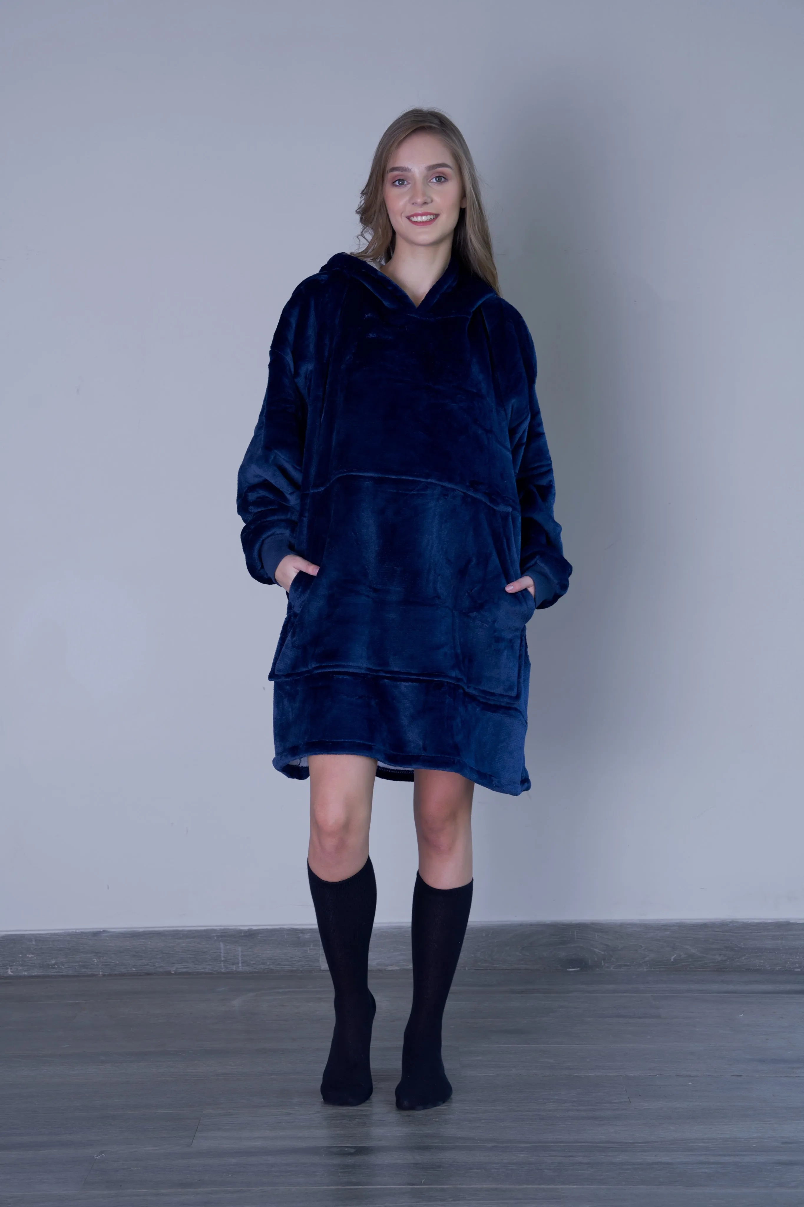 Midnight Blue - Hoodie Blanket - Comfy Series