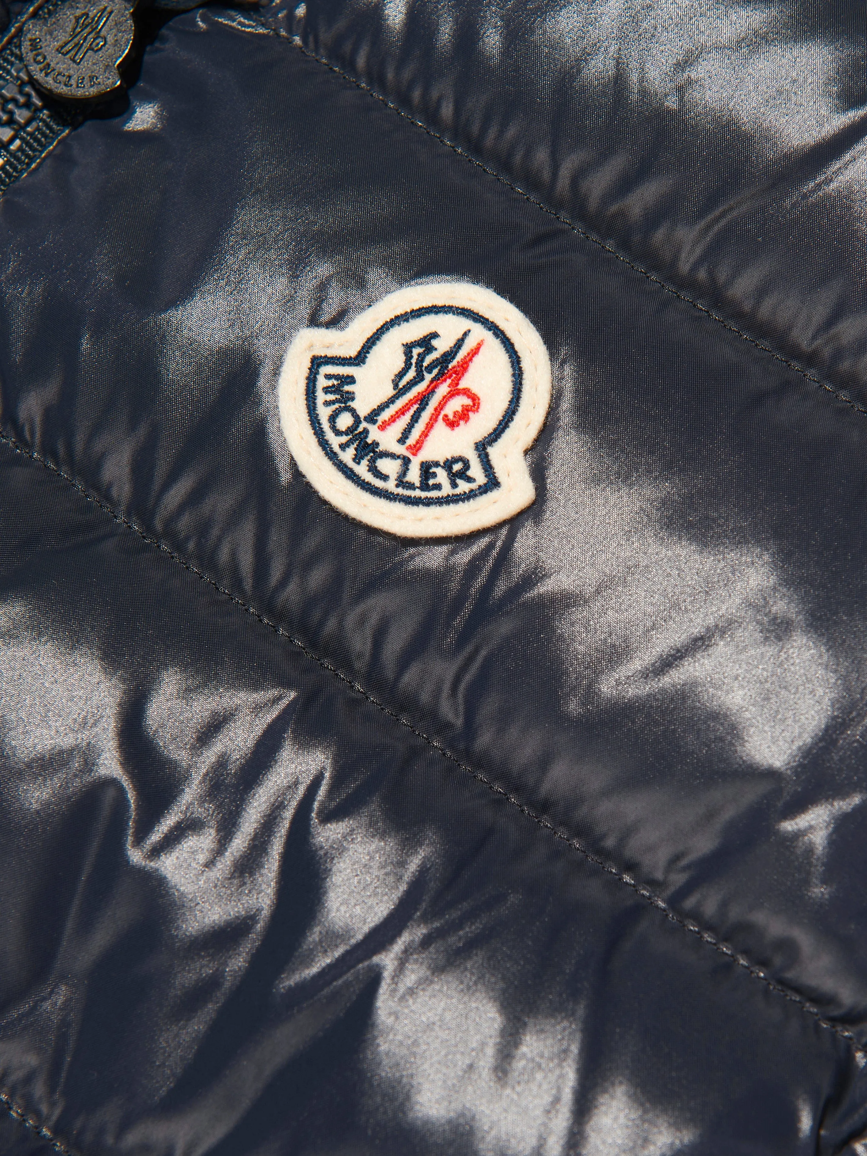 Moncler Enfant Girls Down Padded Ghany Gilet in Navy