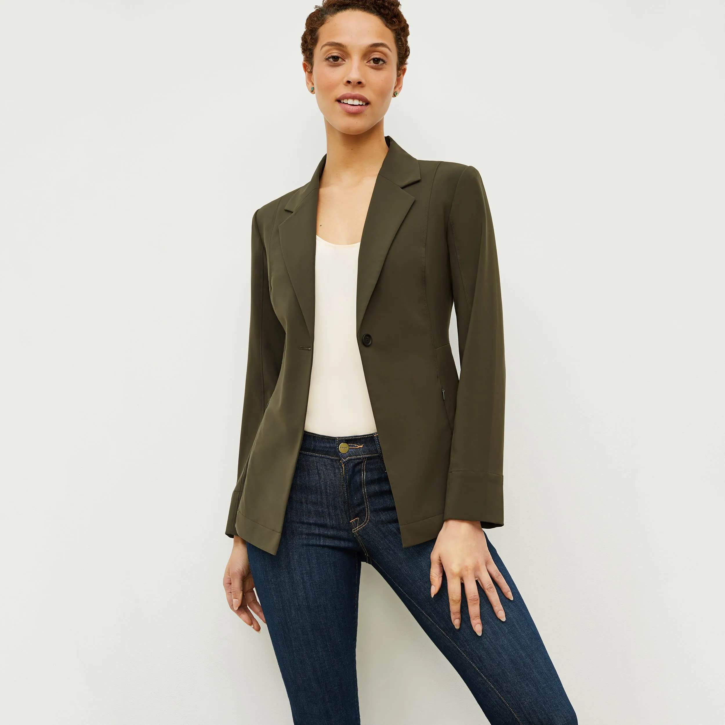 Moreland Travel Blazer - OrigamiTech :: Olive