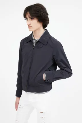 Navy Nylon Full Zip Jacket