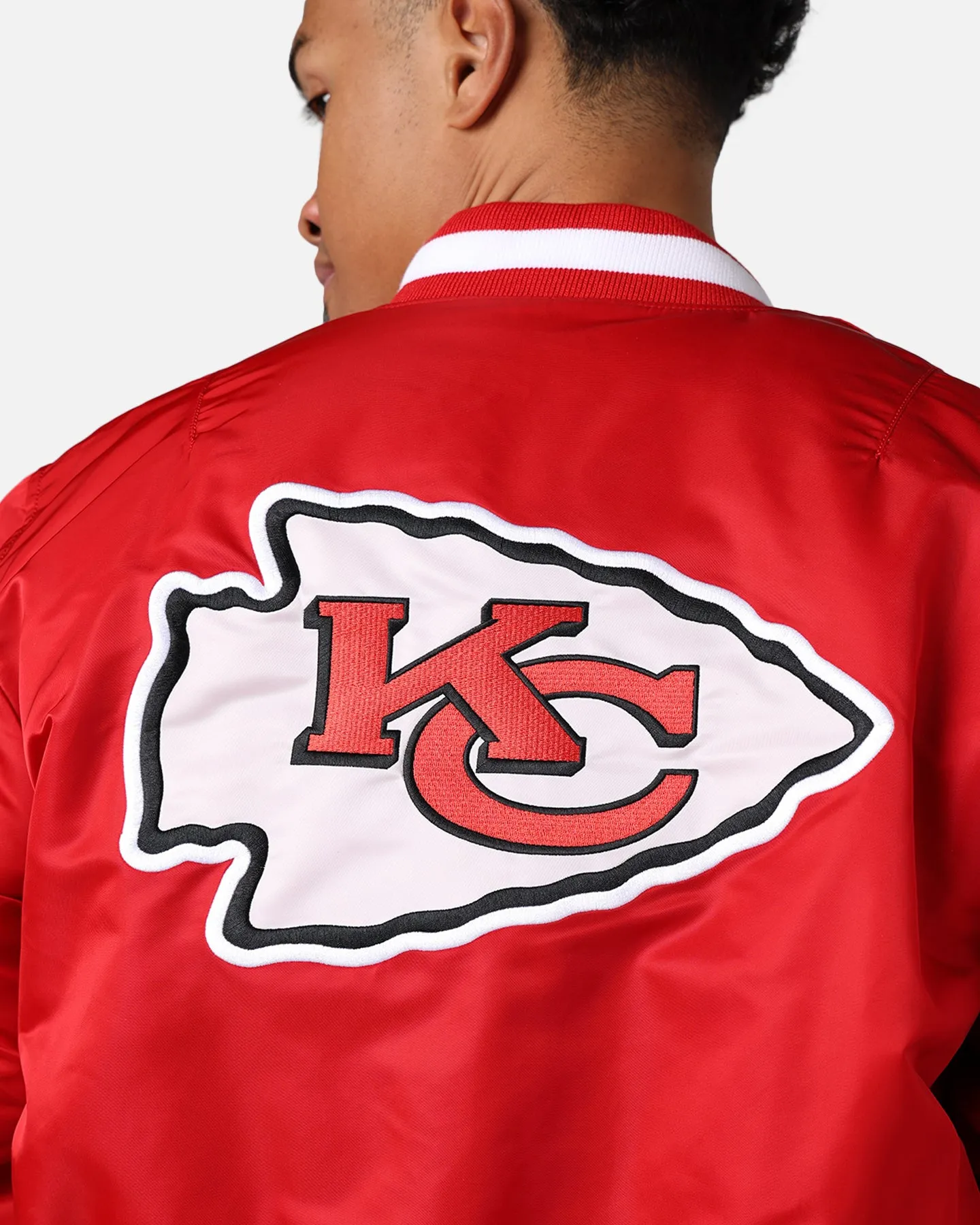 New Era X Alpha Series X NFL Kansas City Chiefs MA-1 Bomber Jacket Navy/Magenta