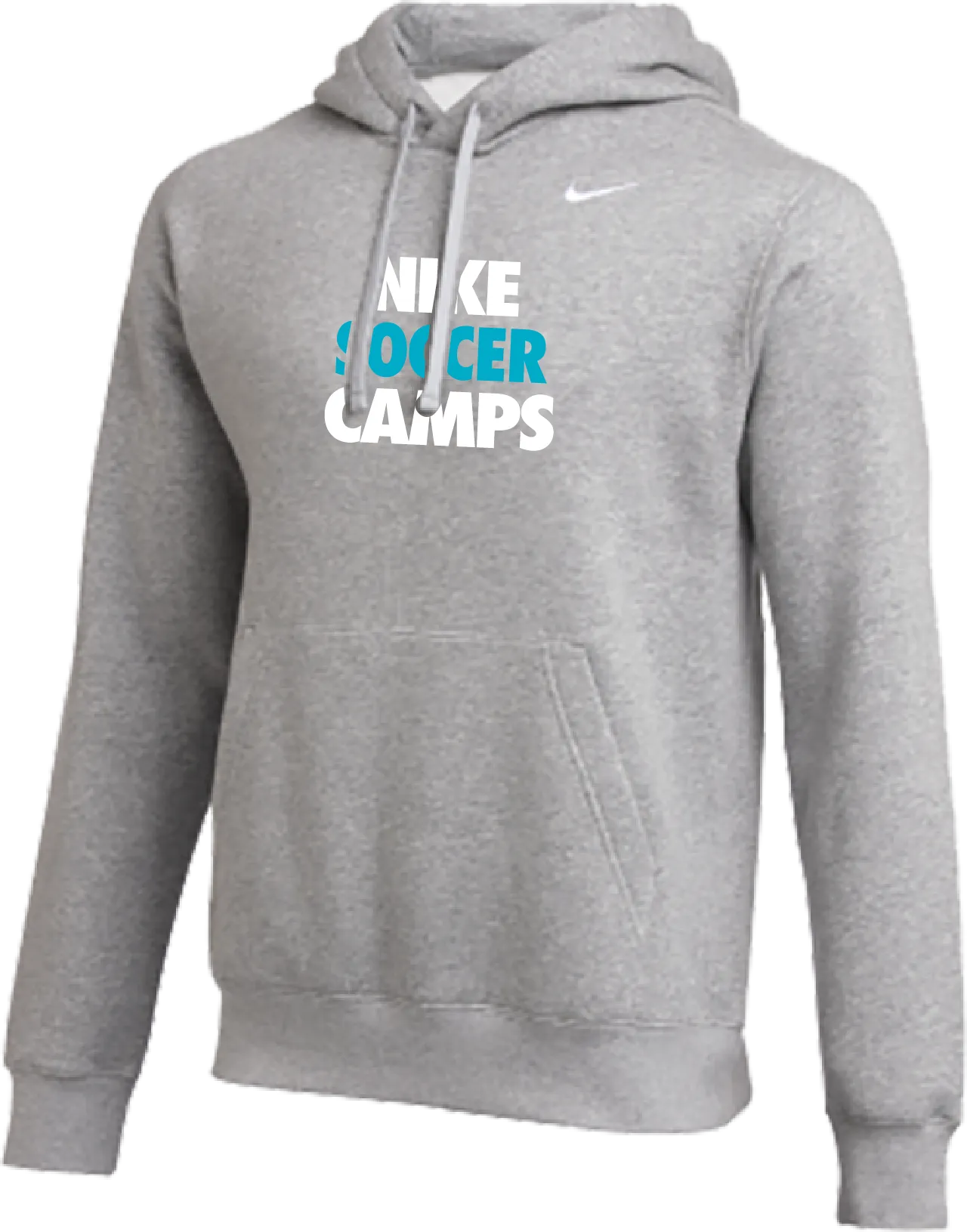 Nike Soccer Camps Club Fleece Pullover Hoodie - Heather Grey