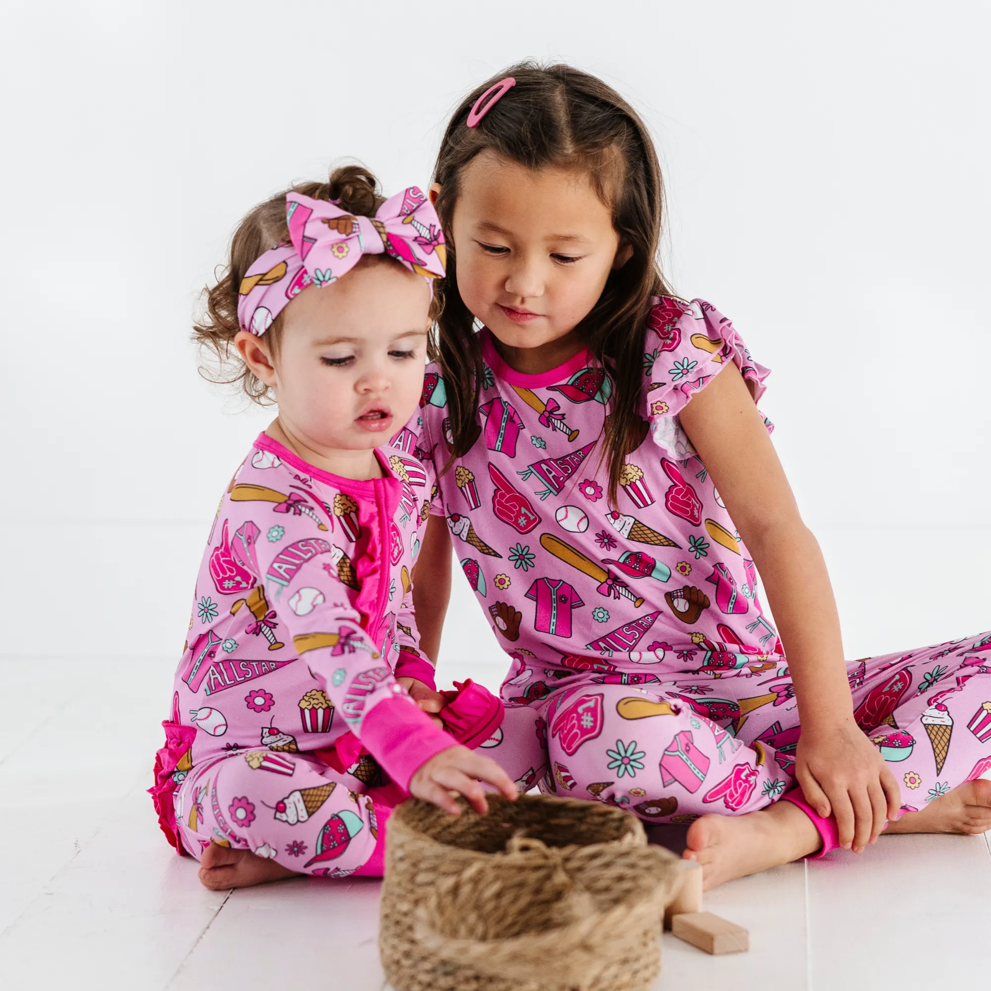 No Place Like Home Pink Convertible Footies with Ruffle