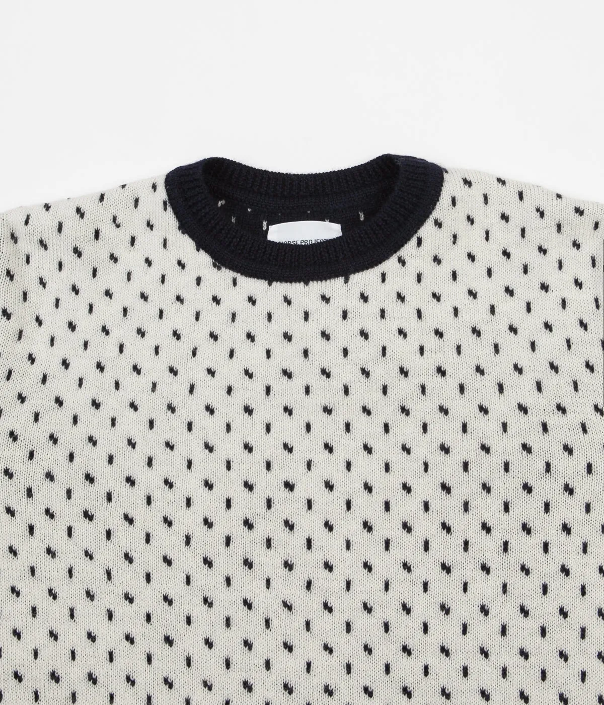 Norse Projects Sigfred Norwegian Birdseye Knit Jumper - Ecru