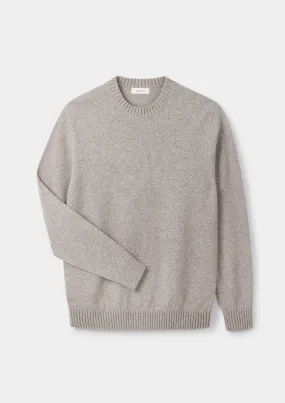 Oat Lambswool Crew Neck Jumper