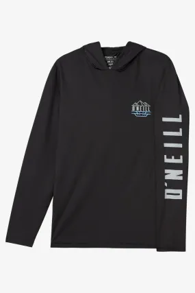 O'Neill Trvlr UPF Hooded L/S Tee-Black