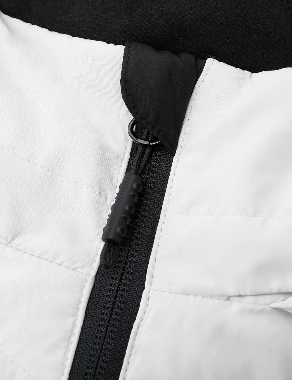 (Open-box) Women's Heated Down Jacket - Black/White (Battery Not Included)