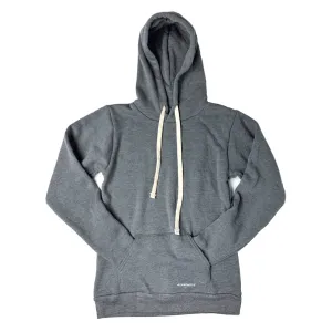 Organic Cotton & Recycled Polyester Pullover Hoodie - Heather Grey