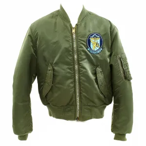 Original 1970s U.S. Navy Fighter Squadron 32 VF-32 MA1 Type Flight Jacket - The "Fighting Swordsmen"