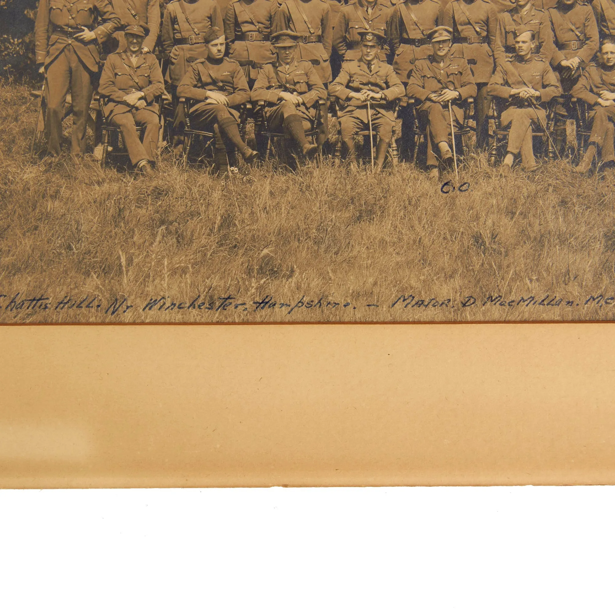 Original British WWI Named Royal Flying Corps Officer Uniform Set With Overseas Cap and Period Photo