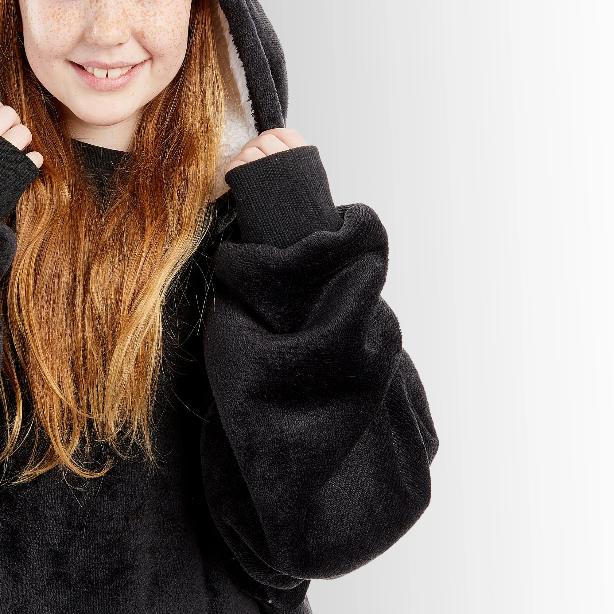 Oversized Blanket Hoodie - Thermal, Soft & Comfortable and Long Length Throw Hoodie