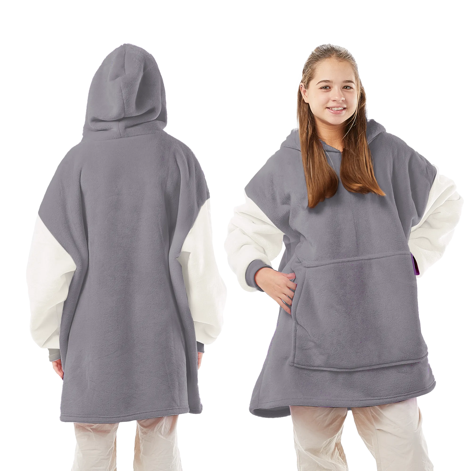 Oversized Blanket Hoodie - Thermal, Soft & Comfortable and Long Length Throw Hoodie