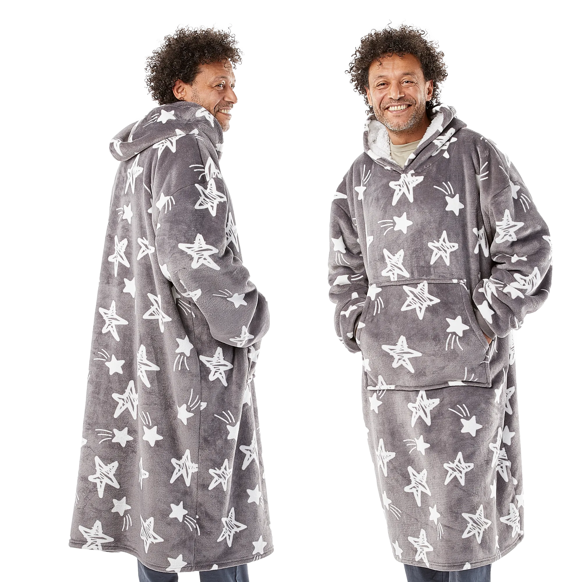 Oversized Blanket Hoodie - Thermal, Soft & Comfortable and Long Length Throw Hoodie