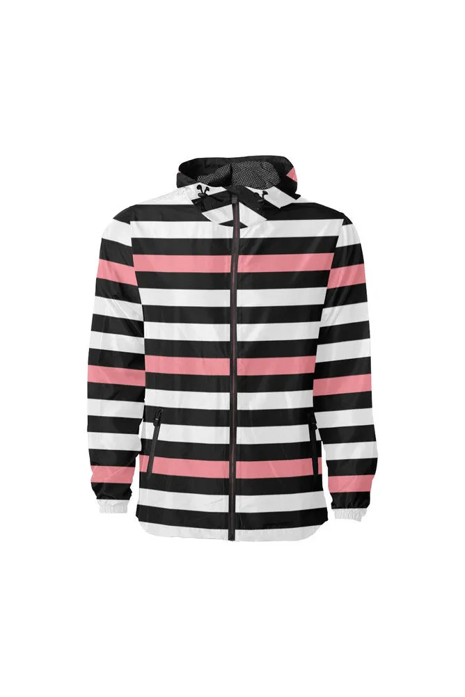 Pink Stripe Windbreaker